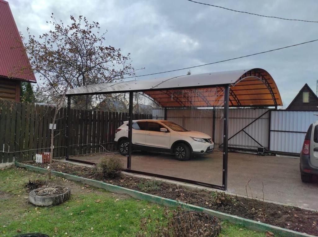 Прозрачные шторы ПВХ для навеса под автомобиль в Павловском Посаде